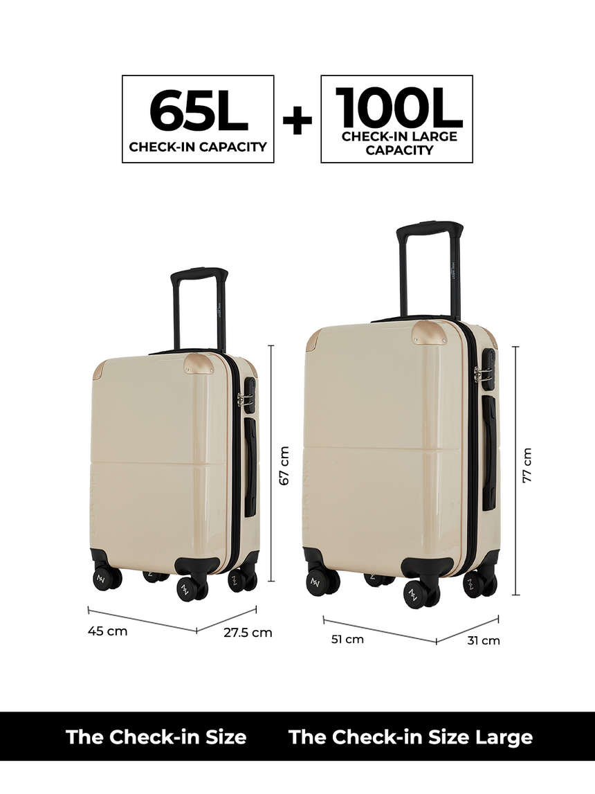 Decembers Set of 2 Luggage (Medium + Large)