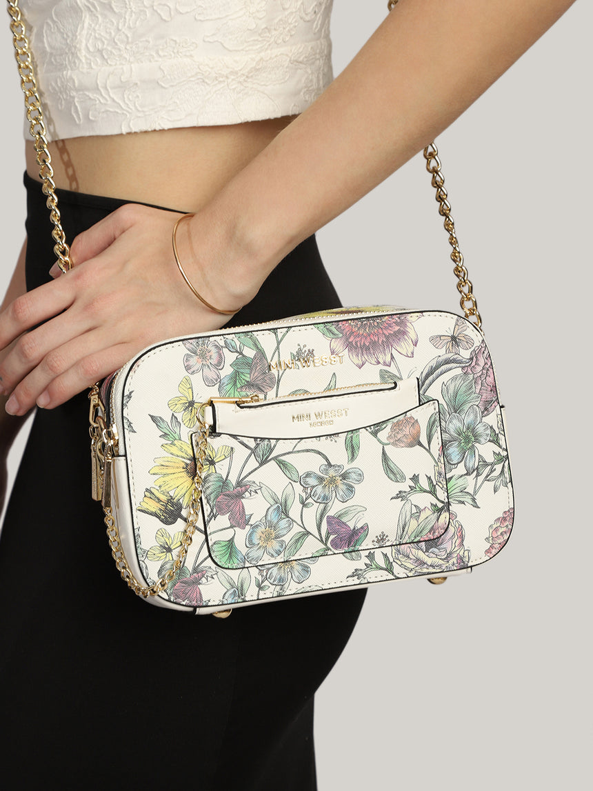 Uptown Luxe Printed London Crossbody