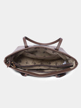 East West Brown London Tote