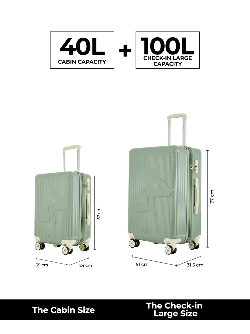 MW London 2.0 Set of 2 Luggage(Small + Large)