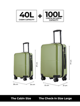 Decembers Set of 2 Luggage (Small + Large)