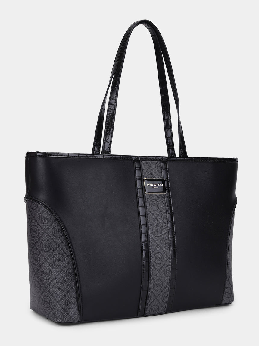 Piccadilly Square Black London Tote