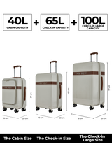 Melbourne Set of 3 luggage (Small + Medium + Large)