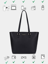 Buckingham Black London Tote