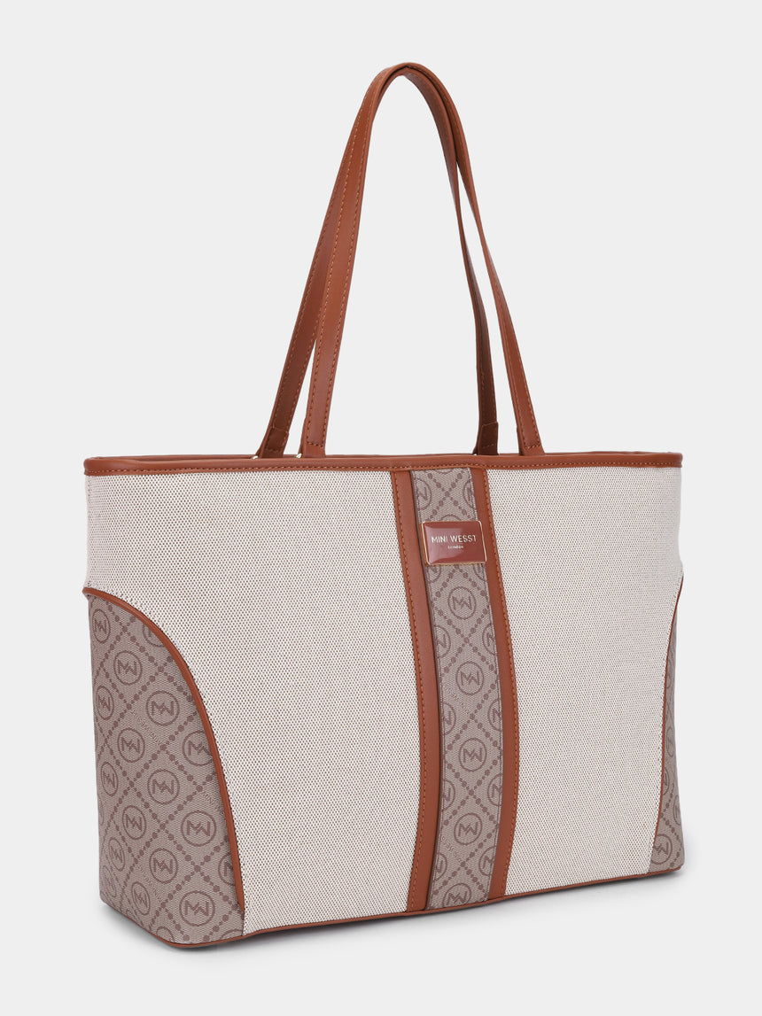 Piccadilly Square Beige London Tote