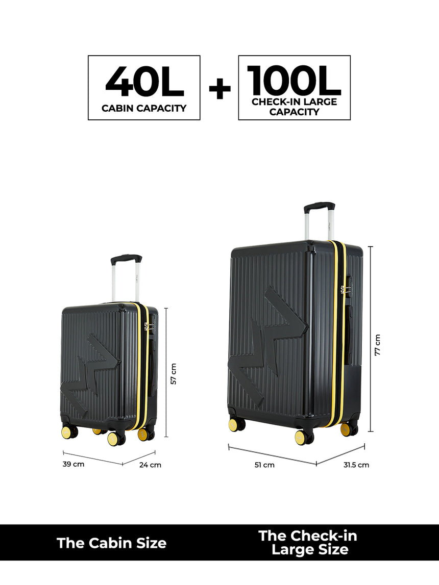 MW London 2.0 Set of 2 Luggage(Small + Large)