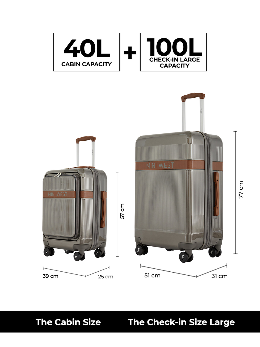 Melbourne Set of 2 luggage (Small + Large)