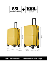 Decembers Set of 2 Luggage (Medium + Large)