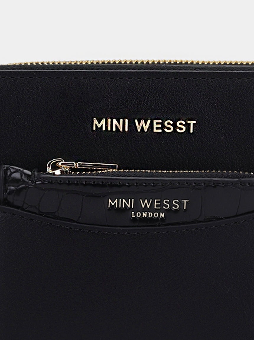 Uptown Luxe Black London Crossbody