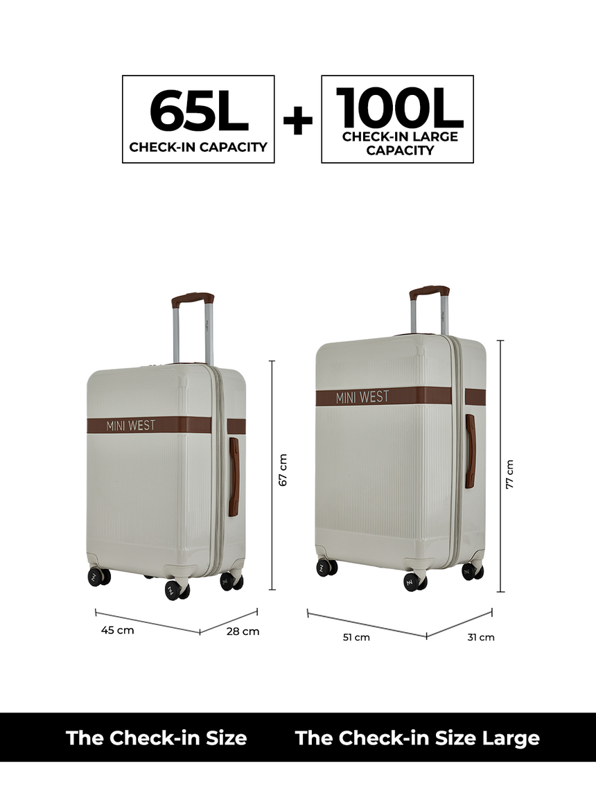 Melbourne Set of 2 luggage (Medium + Large)