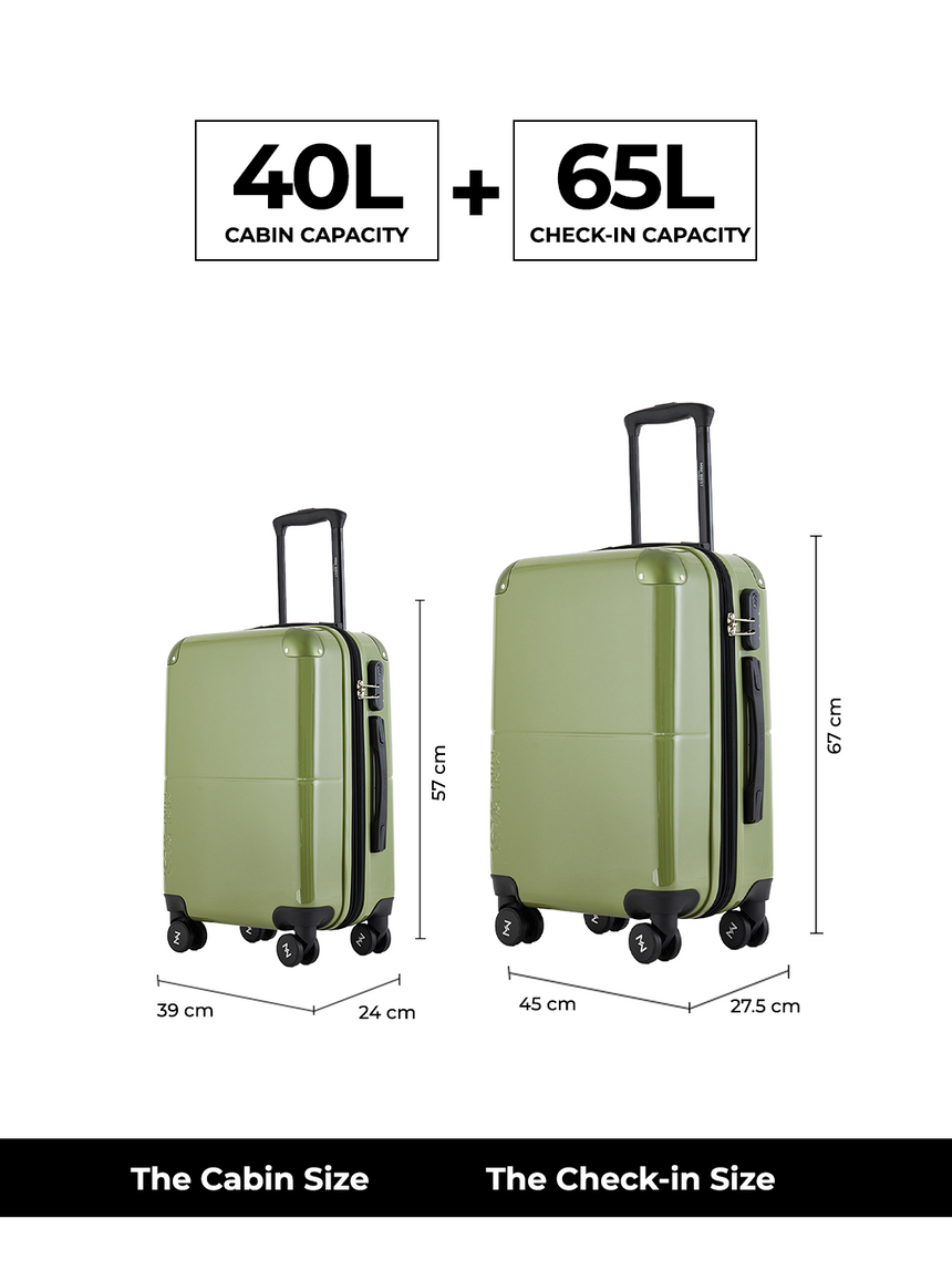 Decembers Set of 2 Luggage (Small + Medium)