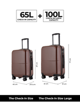 Decembers Set of 2 Luggage (Medium + Large)