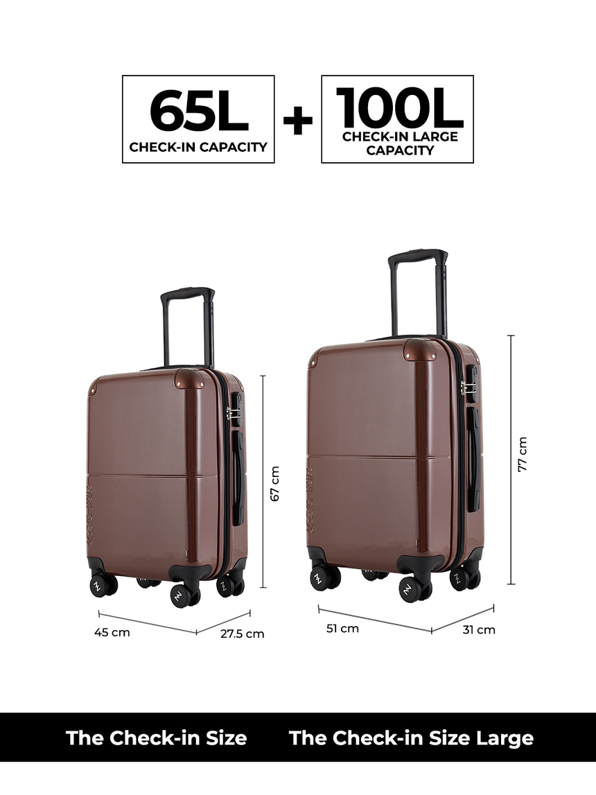 Decembers Set of 2 Luggage (Medium + Large)