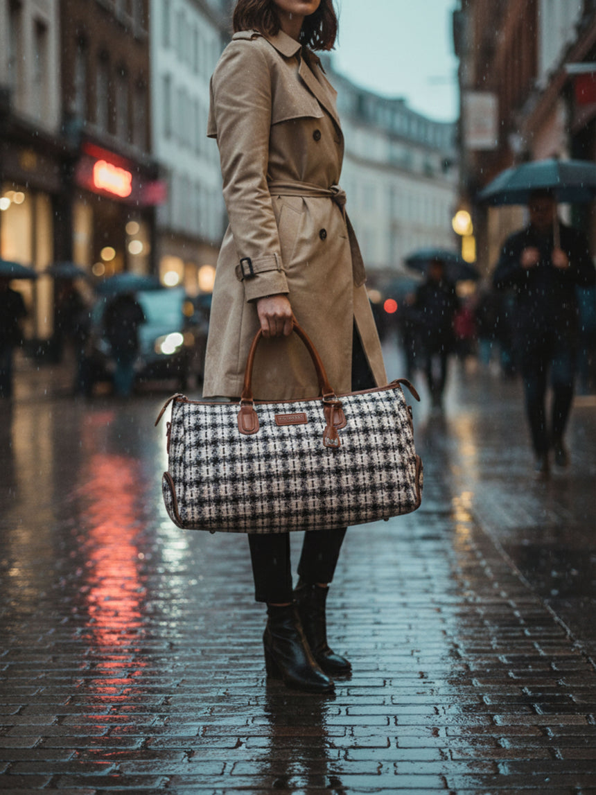 Wall Street Brown and Black London Duffle Bag