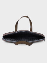 Bourbon Black and Brown London Street Bag With Pouch