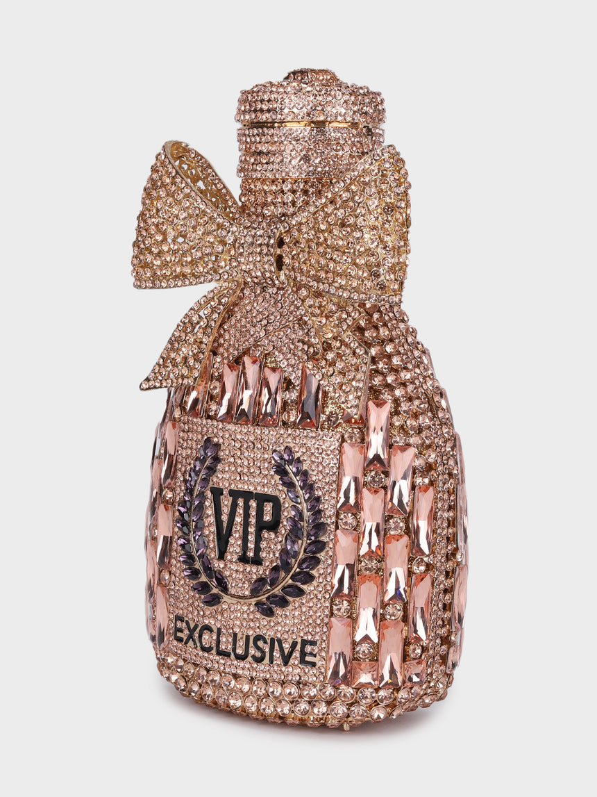 Champagne Vip Multicolor Clutch
