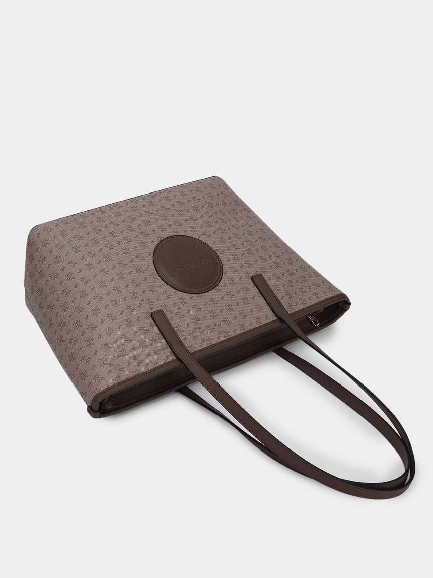 East West Brown London Tote