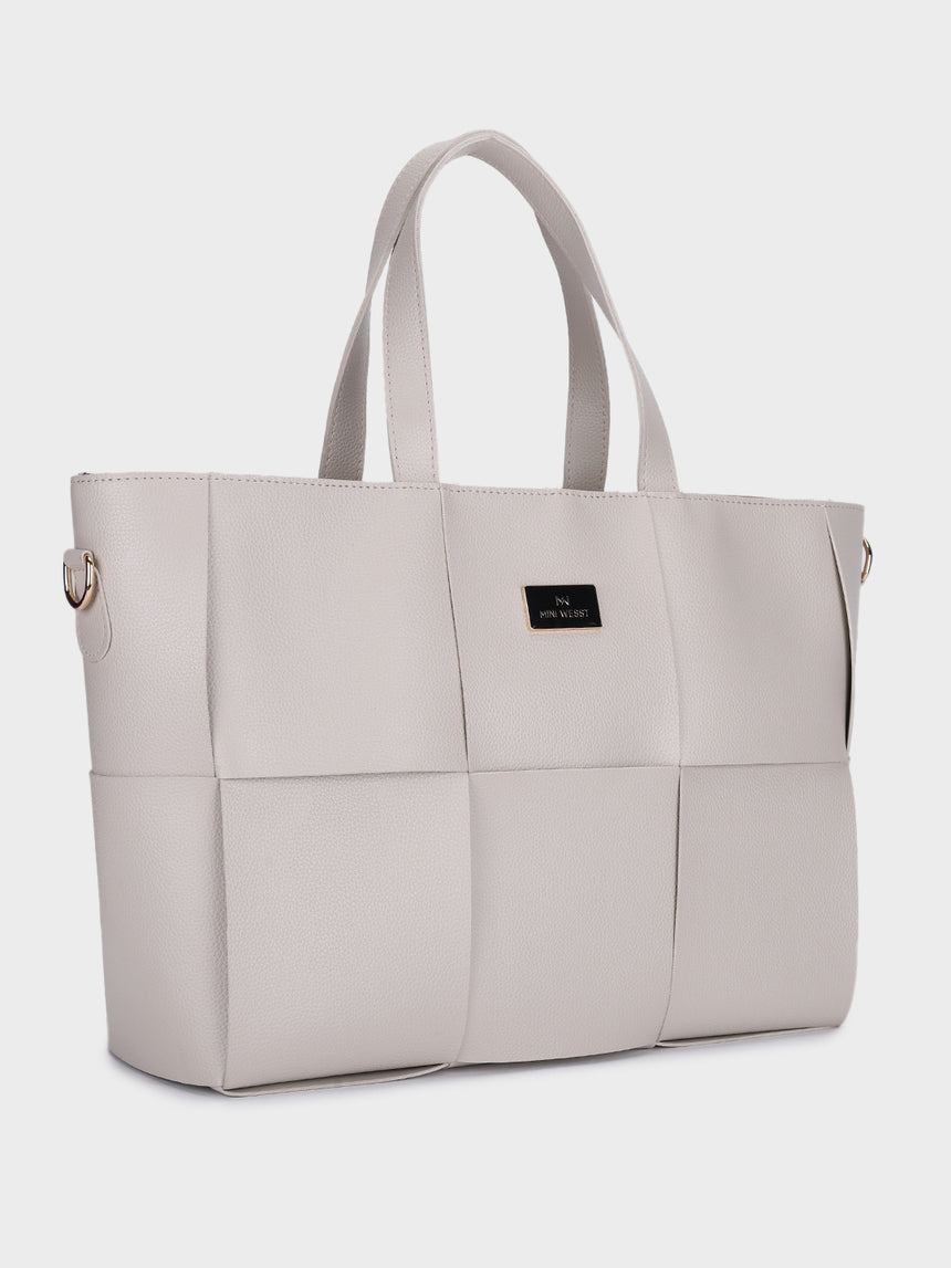 Executive White Tote Bag