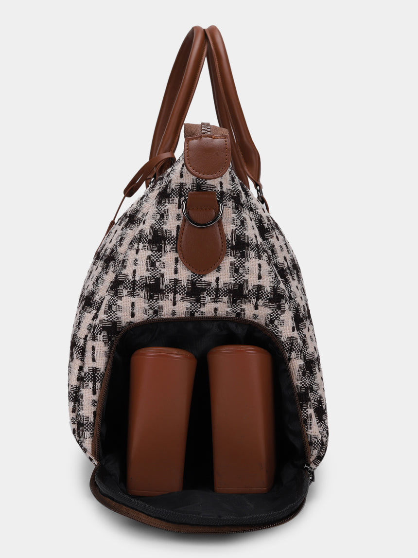 Wall Street Brown and Black London Duffle Bag
