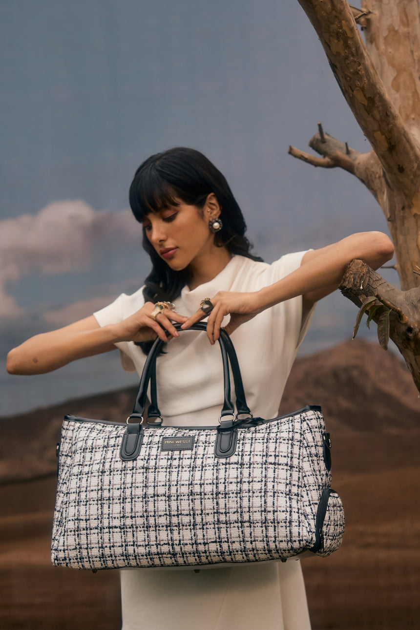 Wall Street White London Duffle Bag