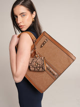 Broadway Luxe Brown London Tote