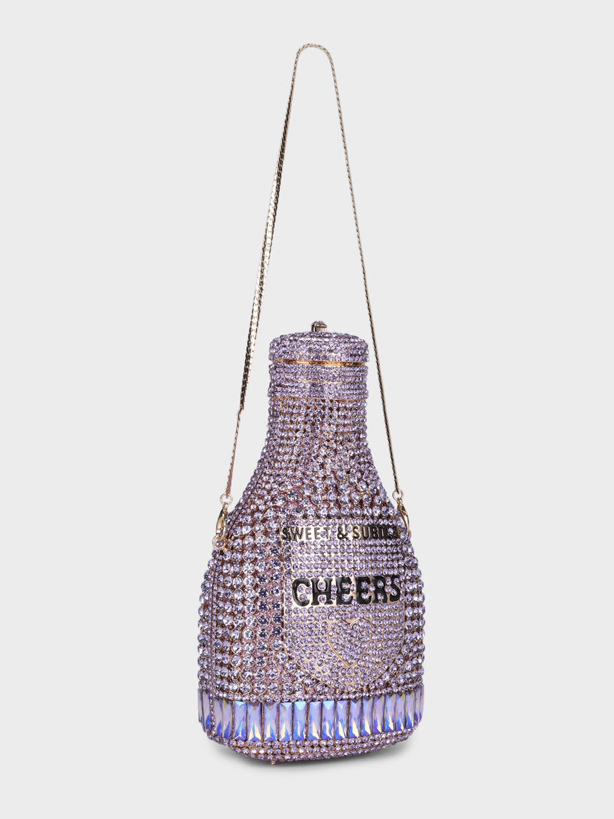 Champagne Multicolor Clutch
