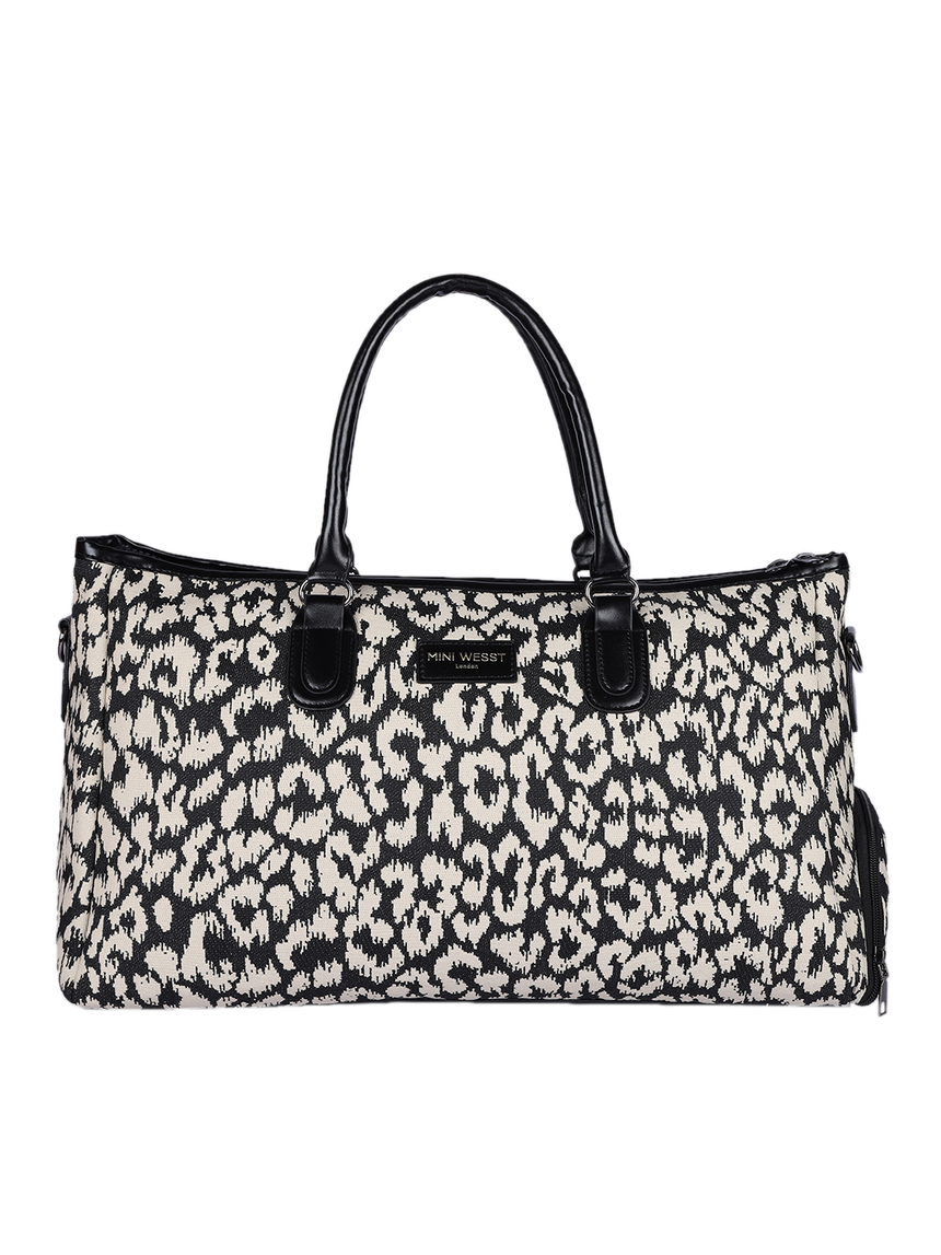 Wall Street Black and White London Duffle Bag