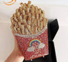 French Fries Multicolor Clutch