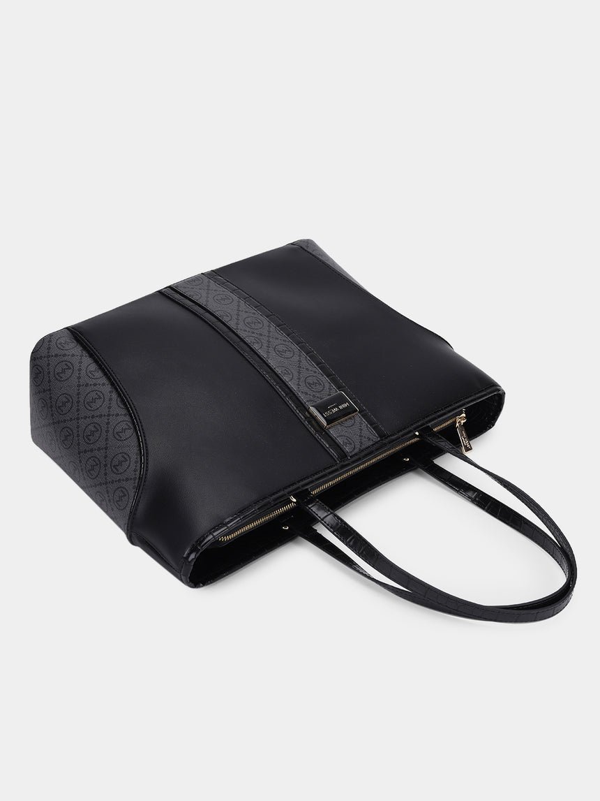 Piccadilly Square Black London Tote