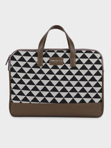 Bourbon Black and Brown London Street Bag With Pouch