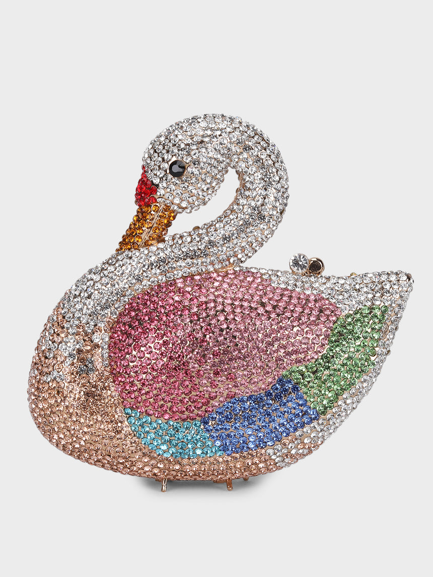 Swan Multicolor Clutch