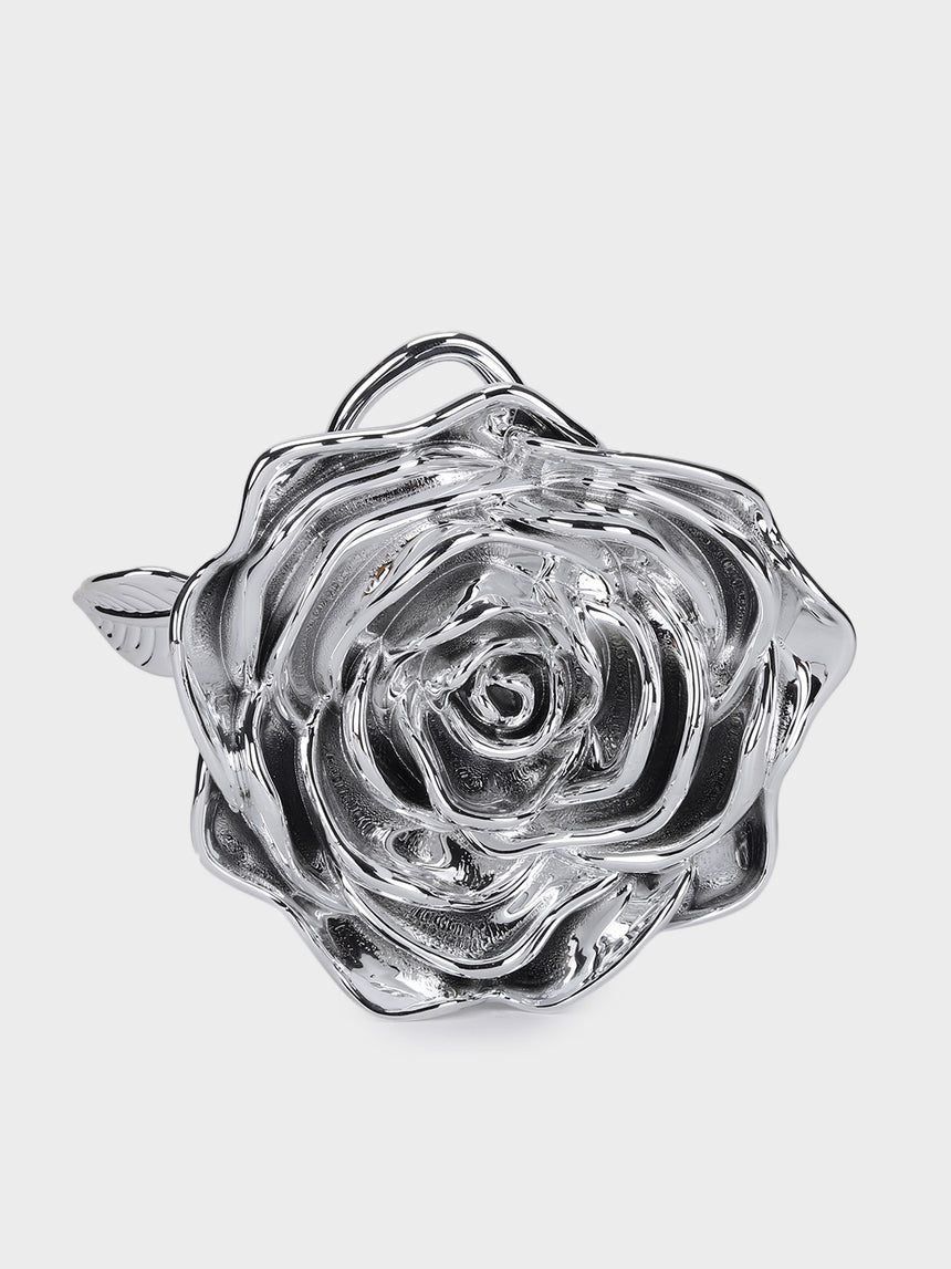 The Rose Silver Clutch