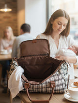 Wall Street Brown and Black London Duffle Bag