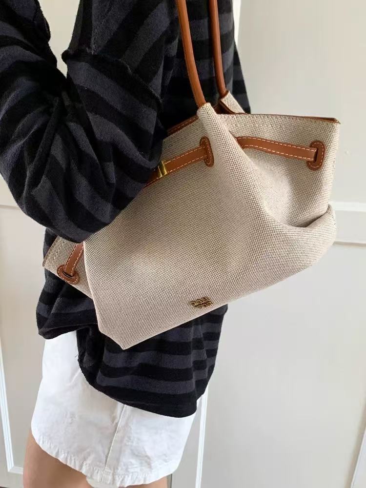 Khaki Hana Tote Bag