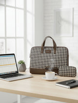 Bourbon Brown London Street Bag With Pouch