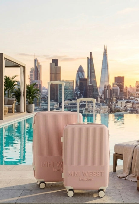 Mw London Pink Set Of 2 Luggage