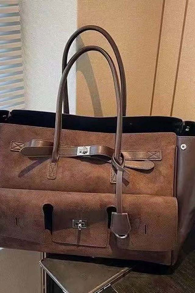 Hugo Jumbo Brown Tote