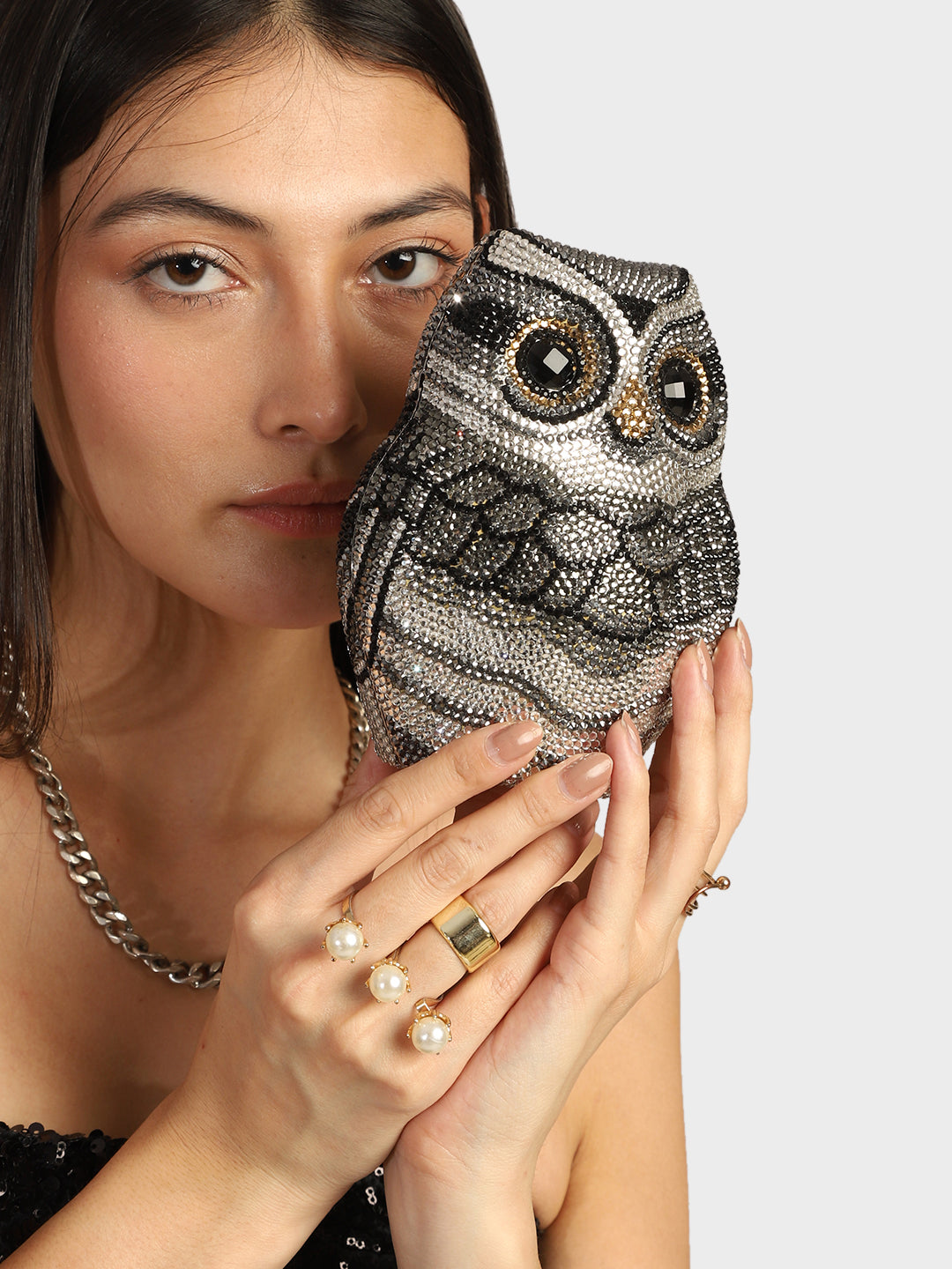 Owl Multicoloured Clutch