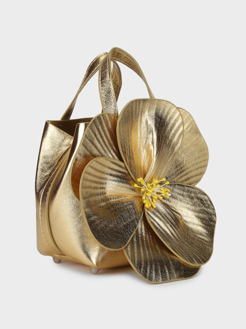 Maryjane Golden Handbag