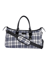 Wall Street Blue and White London Duffle Bag