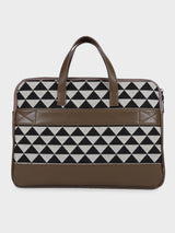 Bourbon Black and Brown London Street Bag With Pouch