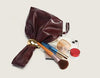 Maroon Judith Handheld Clutch