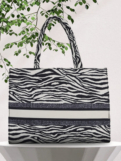 Women's Graphic Printed Canvas Tote Bag(MWCUS011)
