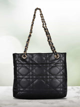 Black Solid Shoulder Bag