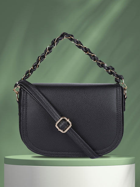 Women's Black Handheld Bag