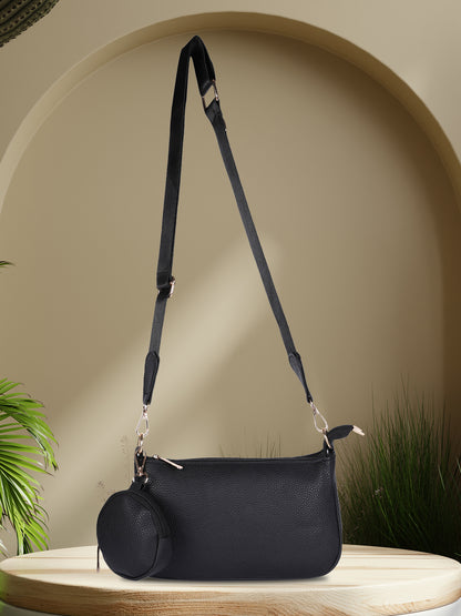 MINI WESST Women's Black Sling Bag