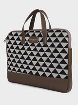 Bourbon Black and Brown London Street Bag With Pouch