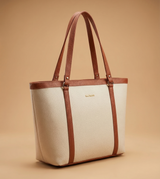 Jessica Beige Classic Tote Bag