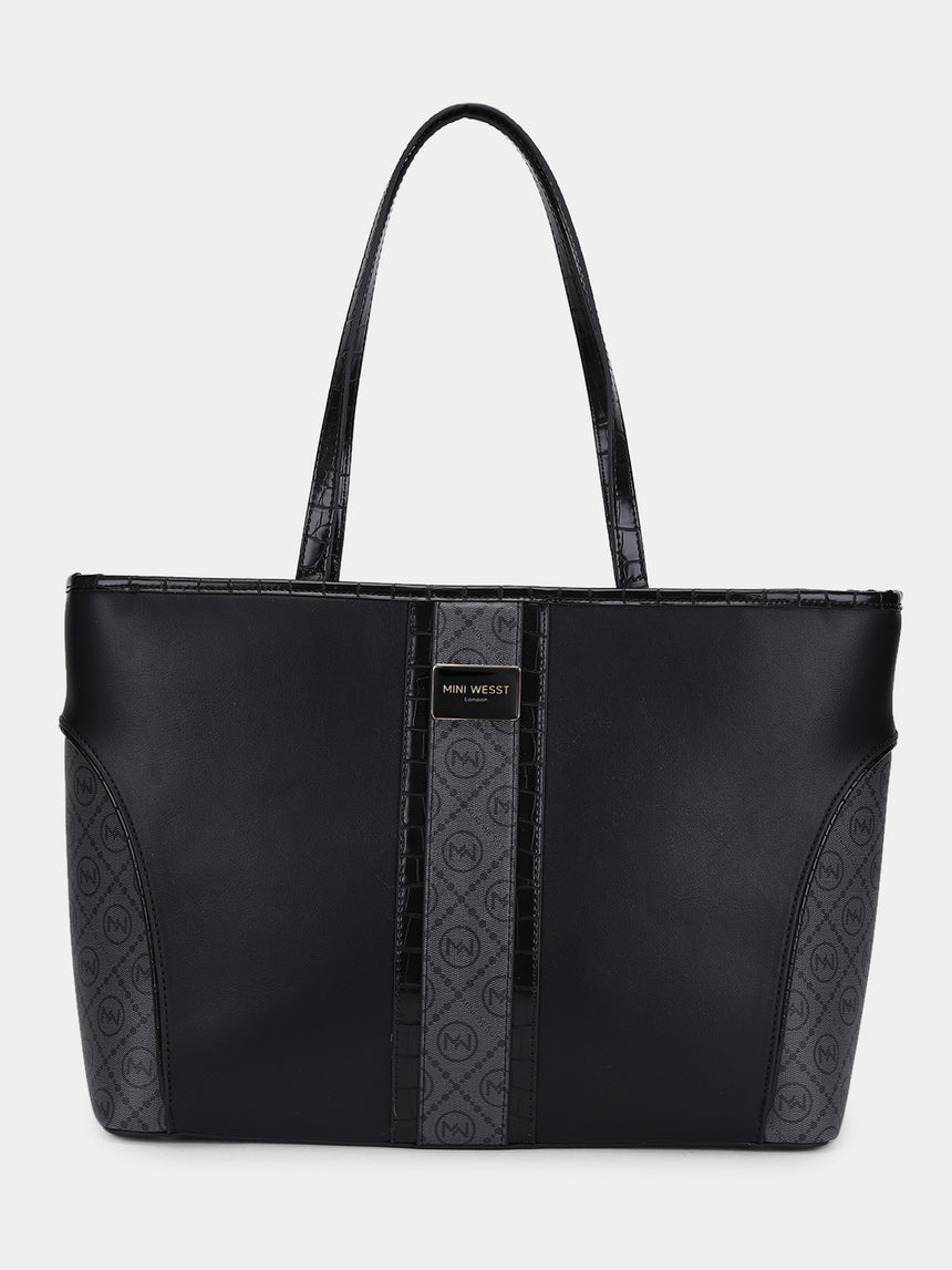 Piccadilly Square Black London Tote