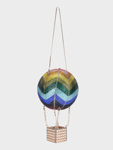 Hot Air Baloon Multicolor Clutch